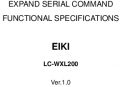 Icon of LC-WXL200 RS-232 Extended Serial Commands